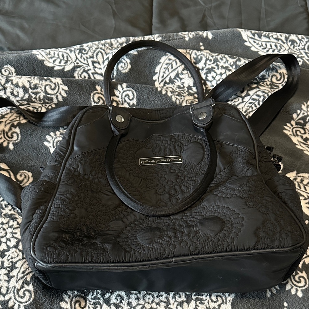 Petunia Pickle Bottom Black Baby Bag